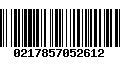 Código de Barras 0217857052612