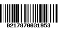 Código de Barras 0217870031953