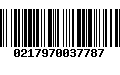 Código de Barras 0217970037787