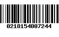 Código de Barras 0218154007244