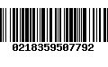 Código de Barras 0218359507792