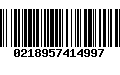 Código de Barras 0218957414997