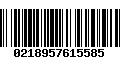 Código de Barras 0218957615585