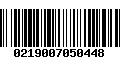 Código de Barras 0219007050448