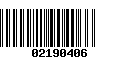 Código de Barras 02190406