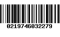 Código de Barras 0219746032279