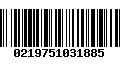 Código de Barras 0219751031885