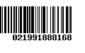 Código de Barras 021991888168