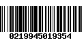 Código de Barras 0219945019354