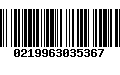 Código de Barras 0219963035367