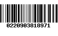 Código de Barras 0220903818971