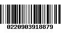 Código de Barras 0220903918879