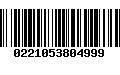 Código de Barras 0221053804999