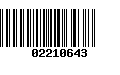 Código de Barras 02210643