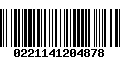 Código de Barras 0221141204878