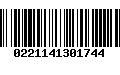 Código de Barras 0221141301744