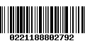 Código de Barras 0221188802792