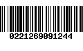 Código de Barras 0221269091244