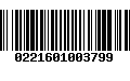 Código de Barras 0221601003799