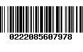 Código de Barras 0222085607978