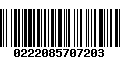 Código de Barras 0222085707203