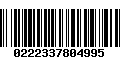 Código de Barras 0222337804995