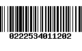 Código de Barras 0222534011202