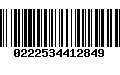 Código de Barras 0222534412849