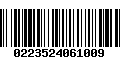 Código de Barras 0223524061009