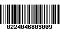 Código de Barras 0224046803009