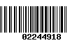 Código de Barras 02244918