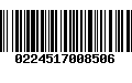 Código de Barras 0224517008506