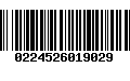 Código de Barras 0224526019029