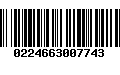 Código de Barras 0224663007743