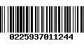 Código de Barras 0225937011244