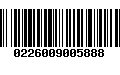 Código de Barras 0226009005888