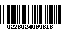 Código de Barras 0226024009618