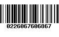 Código de Barras 0226067606867