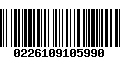 Código de Barras 0226109105990