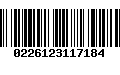 Código de Barras 0226123117184