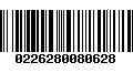 Código de Barras 0226280080628