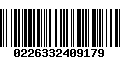 Código de Barras 0226332409179