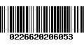 Código de Barras 0226620206053