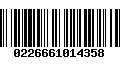Código de Barras 0226661014358