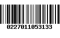 Código de Barras 0227011053133