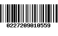 Código de Barras 0227209010559