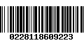 Código de Barras 0228118609223