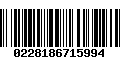 Código de Barras 0228186715994