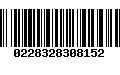 Código de Barras 0228328308152