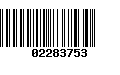 Código de Barras 02283753